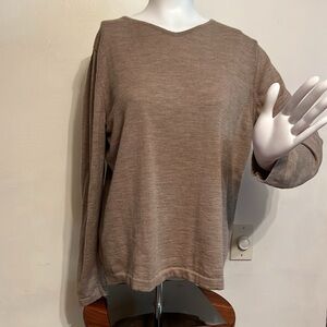 Country shop extra large Marino extra fine wool Sweater made in Italy